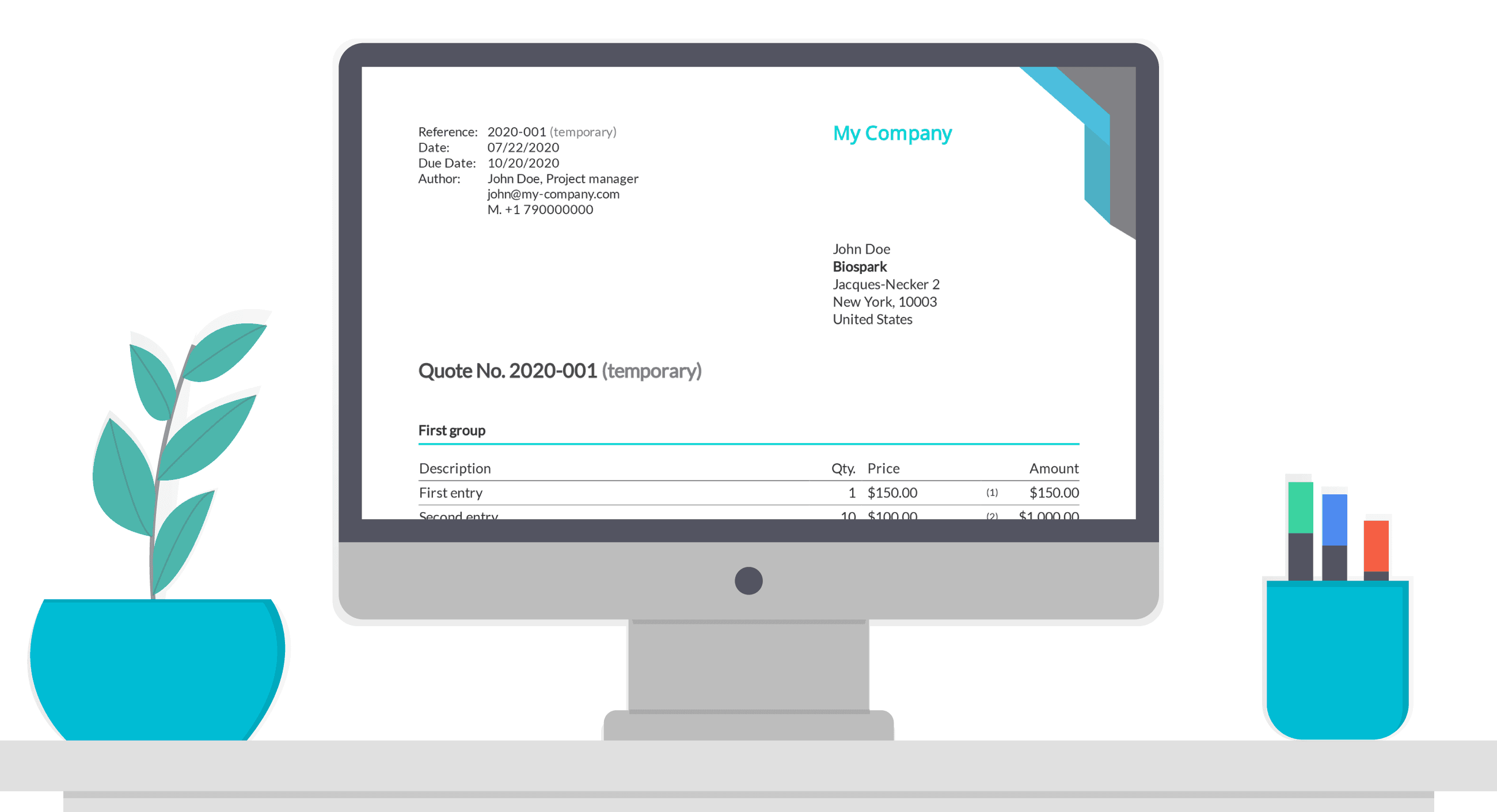 Quote and invoice templates